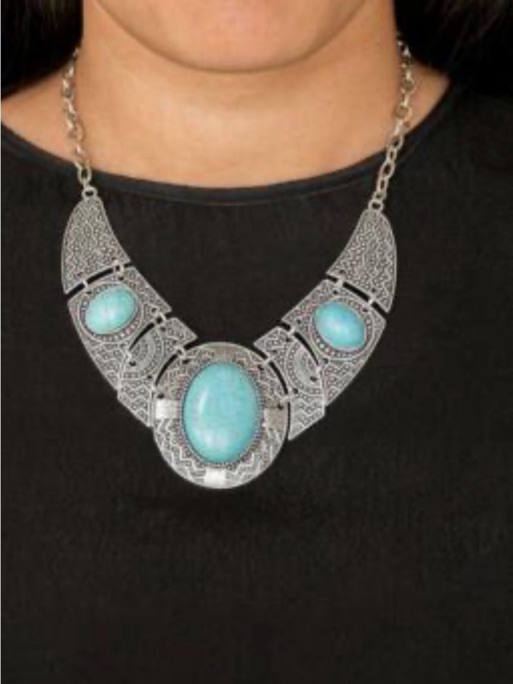 Leave Your Landmark Blue Necklace
